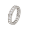 Bague 56 Alliance en platine, 21 diamants taille brillant, environ 2,10 ct, taille 56 58 Facettes FB12020