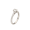 Bague Solitaire en platine avec diamant brillant naturel de 0,49 carat 58 Facettes FB10311