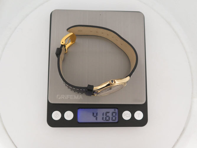 Montre Cartier - Montre Cougar à quartz en or jaune 18k, 33 mm, bracelet en cuir 58 Facettes 277686
