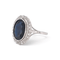 Bague 53 Bague Art déco pompadour en platine, saphir naturel et diamants taille rose, vers 1920 58 Facettes RI-1098