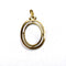 Pendentif Médaille ovale ancienne de la Vierge en nacre et or jaune 58 Facettes LMB-421