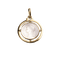 Pendentif Médaille religieuse ancienne en or jaune, Vierge sur nacre 58 Facettes LMB-422