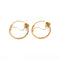 Boucles d'oreilles Boucles d’oreilles créoles savoyardes anciennes en or rose facetté 58 Facettes LMB-403
