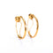 Boucles d'oreilles Boucles d’oreilles créoles savoyardes anciennes en or rose facetté 58 Facettes LMB-403