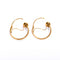 Boucles d'oreilles Boucles d’oreilles créoles savoyardes anciennes en or rose facetté 58 Facettes LMB-403