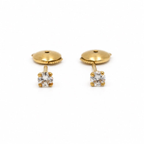 Boucles d'oreilles Boucles d’oreilles en or jaune 750‰ et diamants 58 Facettes 260280R