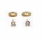Boucles d'oreilles Boucles d’oreilles en or jaune 750‰ et diamants 58 Facettes 260280R