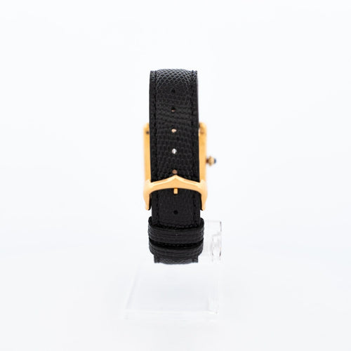 Montre Cartier - Montre Tank Must LM, cadran romain jaune citron 58 Facettes 561