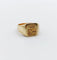 Bague 46.5 Chevalière ancienne en or 18k avec blason, couronne de marquis et sceau 58 Facettes A08054