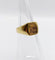 Bague 46.5 Chevalière ancienne en or 18k avec blason, couronne de marquis et sceau 58 Facettes A08054