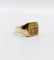 Bague 46.5 Chevalière ancienne en or 18k avec blason, couronne de marquis et sceau 58 Facettes A08054