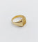 Bague 46.5 Chevalière ancienne en or 18k avec blason, couronne de marquis et sceau 58 Facettes A08054
