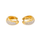 Boucles d'oreilles Boucles d’oreilles créoles en or jaune 18k et diamants 58 Facettes 5482066CN