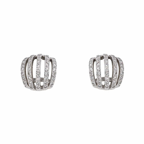 Bague bandeau en or jaune et blanc 18k, diamants 58 Facettes 5778615CN
