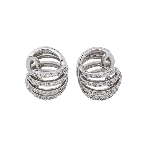 Bague bandeau en or jaune et blanc 18k, diamants 58 Facettes 5778615CN