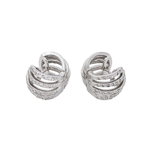 Bague bandeau en or jaune et blanc 18k, diamants 58 Facettes 5778615CN