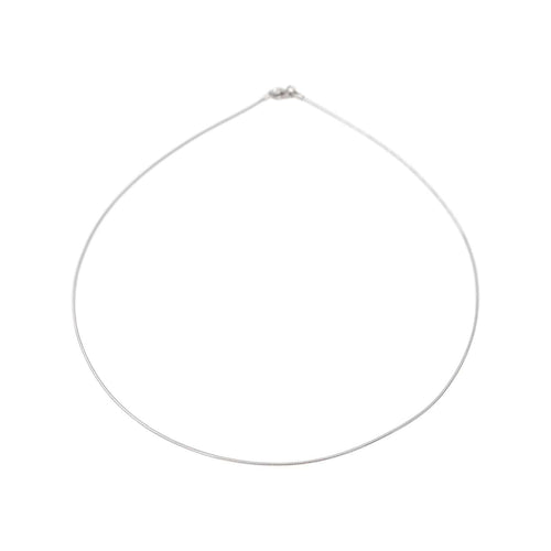 Collier Collier en maille oméga en or blanc 750 (18 carats) 58 Facettes 5780674CN