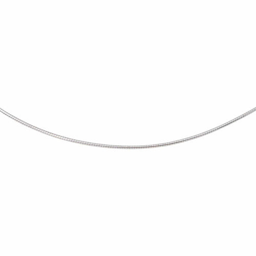 Collier Collier en maille oméga en or blanc 750 (18 carats) 58 Facettes 5780674CN