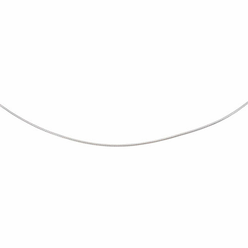 Collier Collier en maille oméga en or blanc 750 (18 carats) 58 Facettes 5780674CN
