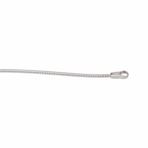 Collier Collier en maille oméga en or blanc 750 (18 carats) 58 Facettes 5780674CN