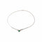 Collier Collier en or blanc 18k, émeraude et diamants 58 Facettes 5868203CN