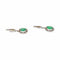 Boucles d'oreilles Boucles d’oreilles dormeuses en or blanc 750, émeraudes et diamants 58 Facettes 5968285CN