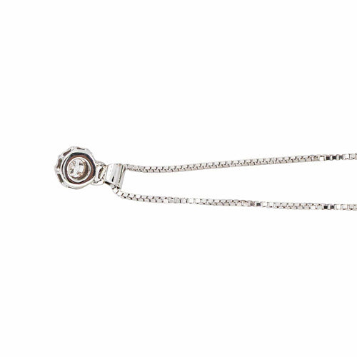 Collier Collier en or blanc 18k avec diamant taille brillant 58 Facettes 5973939CN