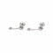 Boucles d'oreilles Boucles d’oreilles en or blanc 18 carats avec diamants 58 Facettes 5973938CN