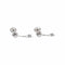 Boucles d'oreilles Boucles d’oreilles en or blanc 18 carats avec diamants 58 Facettes 5973938CN