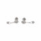 Boucles d'oreilles Boucles d’oreilles en or blanc 18 carats avec diamants 58 Facettes 5973938CN