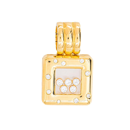 Pendentif Chopard - Pendentif Happy Diamonds en or jaune 18k avec diamants 58 Facettes 6008973CN