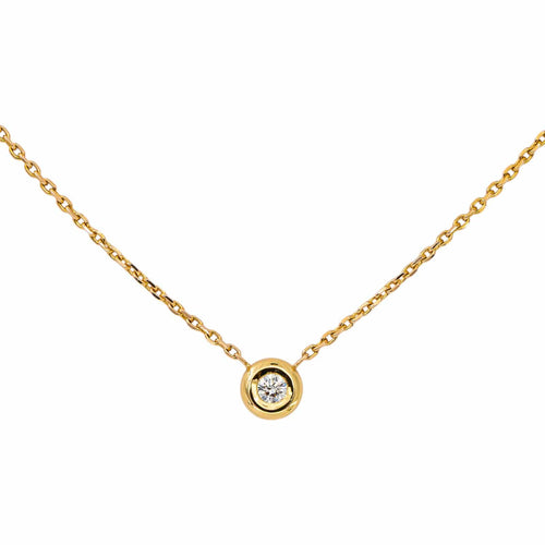 Collier Collier maille forçat en or jaune 18k avec diamant 58 Facettes 6072394CN