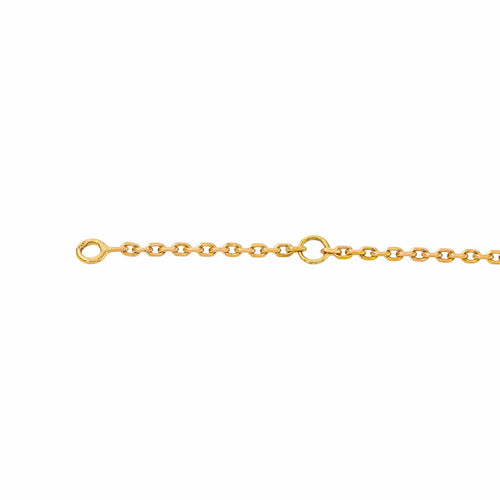 Collier Collier maille forçat en or jaune 18k avec diamant 58 Facettes 6072394CN