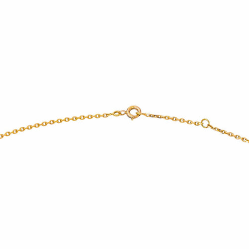 Collier Collier maille forçat en or jaune 18k avec diamant 58 Facettes 6072394CN