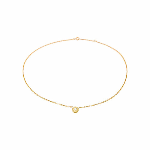 Collier Collier maille forçat en or jaune 18k avec diamant 58 Facettes 6072394CN