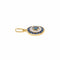 Pendentif Pendentif en or jaune et or blanc 18k serti de saphirs 58 Facettes 6052386CN