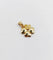 Pendentif Pendentif trèfle vintage en or 18k finement travaillé 58 Facettes A08080