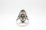 Bague 56.5 Bague de style Art déco en platine, diamants et saphirs 58 Facettes ANILLO 13