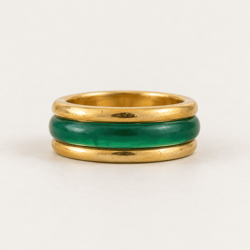 Bague 59 Bague transformable en or jaune 750‰ avec trois anneaux interchangeables 58 Facettes B26347-1