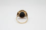 Bague 52 Bague Art déco en onyx et diamants 58 Facettes ANILLO 18