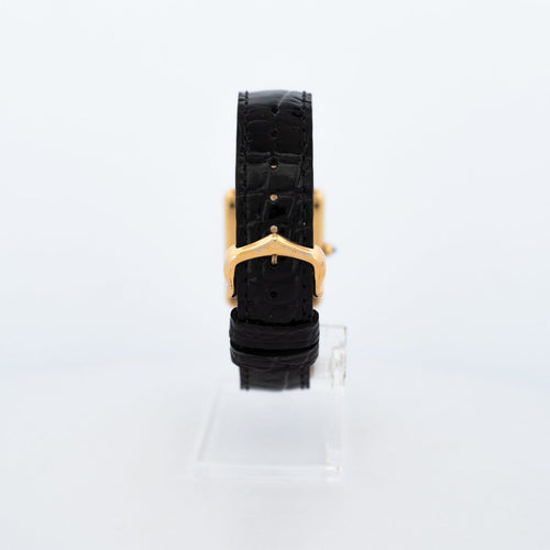 Montre Cartier - Montre Tank Must LM à cadran romain jaune citron 58 Facettes 583