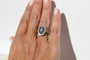 Bague 55 Bague Art déco en platine, diamants, saphirs et émeraudes 58 Facettes ANILLO 21