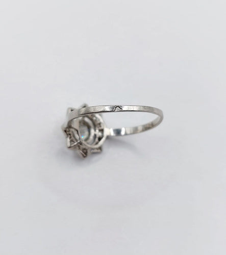Bague 55.5 Bague Art déco en platine et diamants taille ancienne, 0,50 ct, vers 1930 58 Facettes A08099