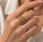 Bague 52 Buccellati - Bague Éternelle Étoilée en or jaune et blanc avec diamants 58 Facettes B26412