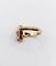 Bague 57.5 Bague marquise ancienne en or rose 18k, saphirs et perles, vers 1890 58 Facettes A08102