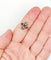 Bague 57.5 Bague marquise ancienne en or rose 18k, saphirs et perles, vers 1890 58 Facettes A08102