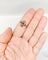Bague 57.5 Bague marquise ancienne en or rose 18k, saphirs et perles, vers 1890 58 Facettes A08102