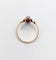 Bague 57.5 Bague marquise ancienne en or rose 18k, saphirs et perles, vers 1890 58 Facettes A08102