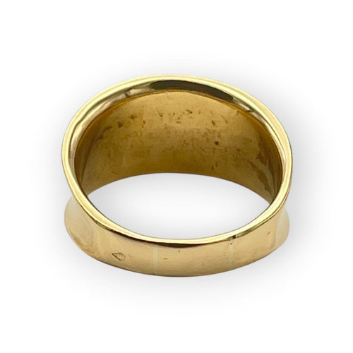 Bague 57 Bague bandeau en or jaune 750 58 Facettes 149072326