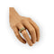 Bague 55 Bague en or jaune 750 et acier torsadé 58 Facettes 149072340